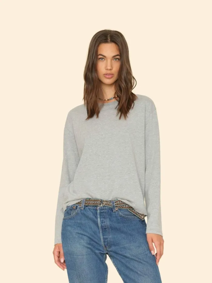 Xirena Heather Grey Nico Tee Women Sweats and Tees