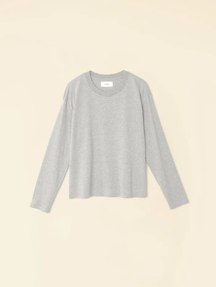 Xirena Heather Grey Nico Tee Women Sweats and Tees
