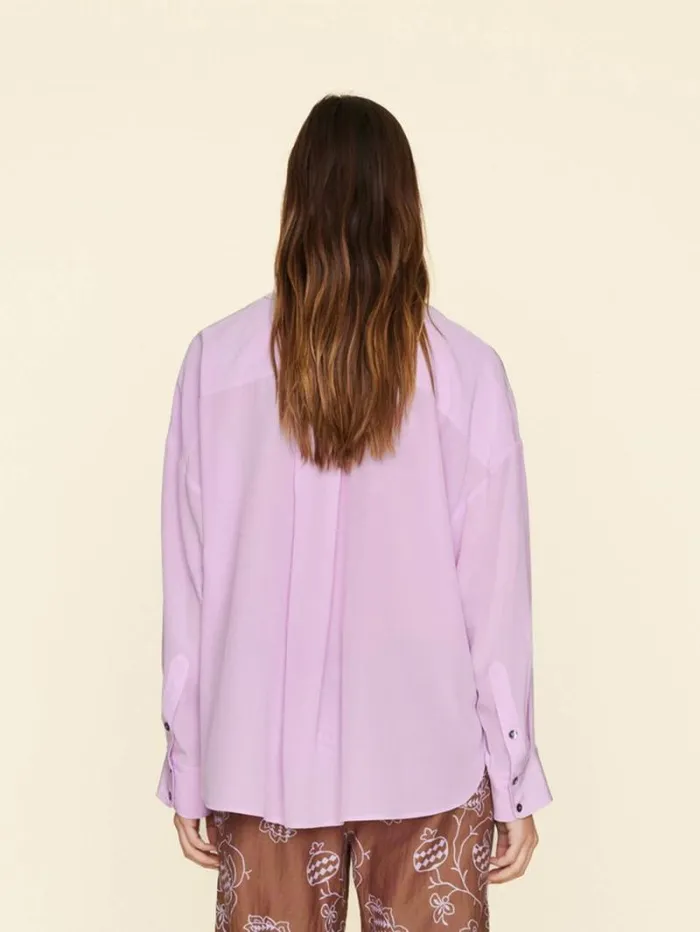 Xirena Orchid Bloom Frances Silk Shirt Women Shirts