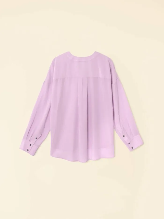 Xirena Orchid Bloom Frances Silk Shirt Women Shirts