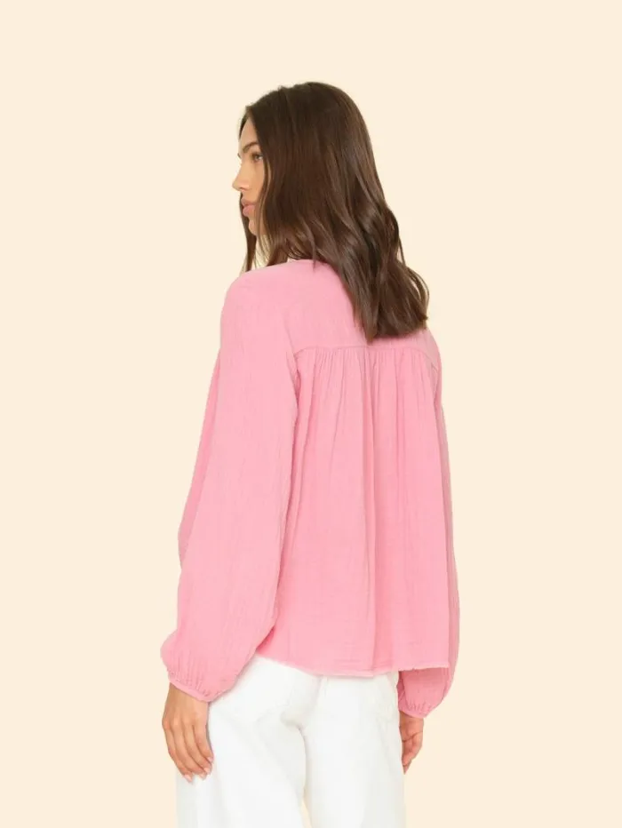 Xirena Pink Charm Hortense Top Women Tops