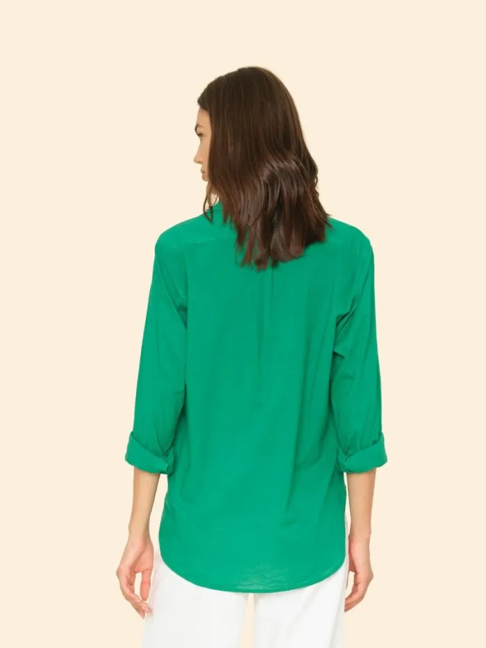 Xirena Sea Green Beau Shirt Women Shirts