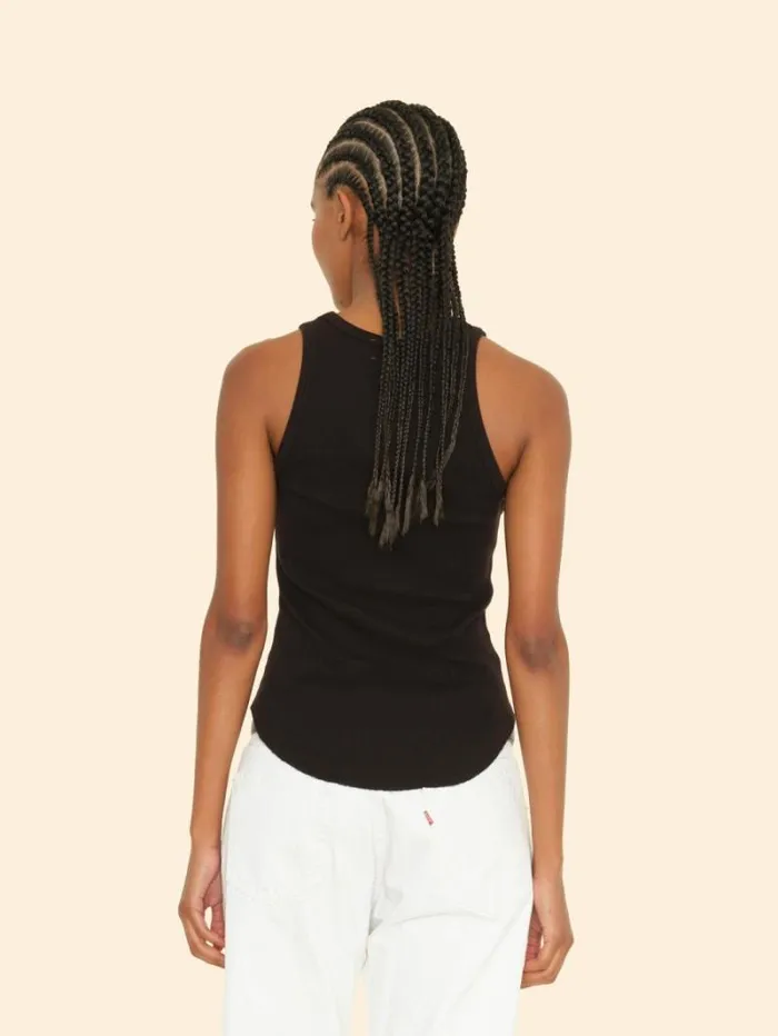 Xirena True Black Arynn Fine Rib Tank Top Women Sweats and Tees