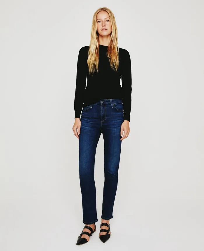 Zuri Crew True Black Women AG Jeans Tops and Shirts Zuri Crew True Black Women AG Jeans Tops and Shirts