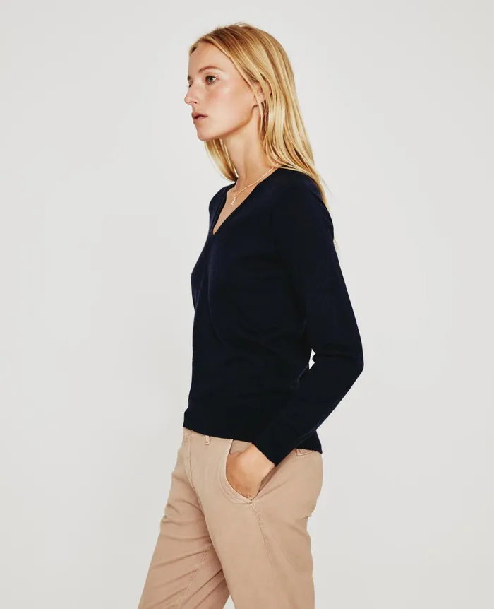 Zuri Vee Deep Navy Women AG Jeans Sweatshirts Zuri Vee Deep Navy Women AG Jeans Sweatshirts