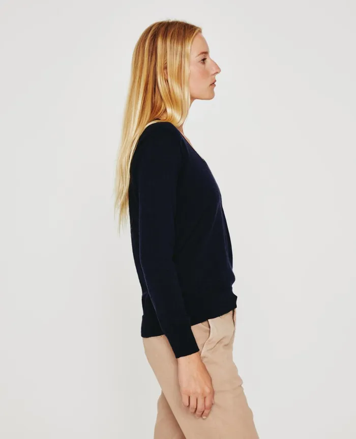 Zuri Vee Deep Navy Women AG Jeans Sweatshirts Zuri Vee Deep Navy Women AG Jeans Sweatshirts